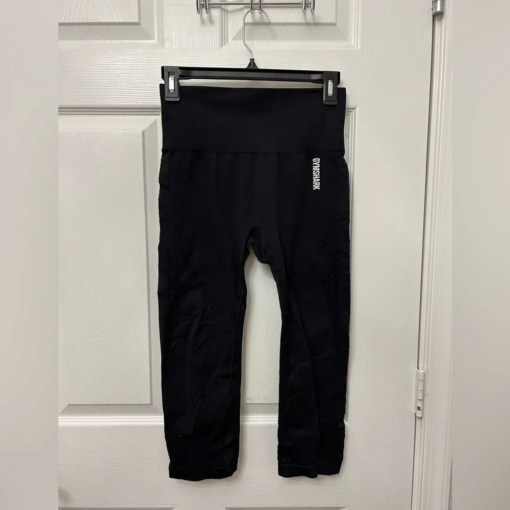 GYMSHARK HIGH RISE  LEGGINGS SEAMLESS SIZE M BLACK